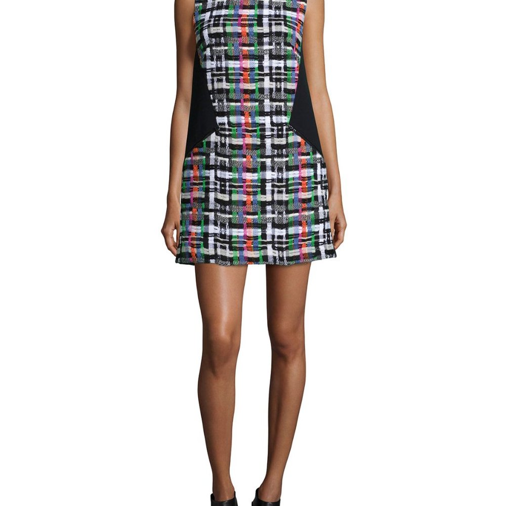 Milly Couture Multicolor Tweed Shift dress - Size 12